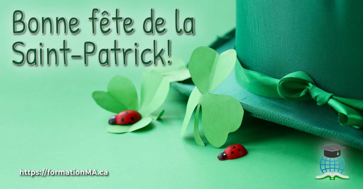 Bonne fête de la Saint-Patrick!